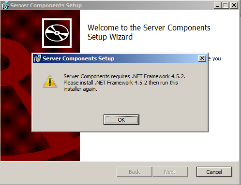 .Net Framework warning