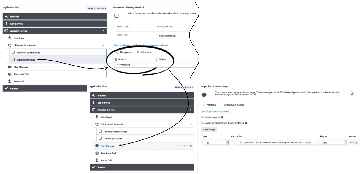 Callback click-to-call-in designer-provisioning code-match-fails.png