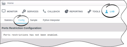 Service Management UI Lab Config